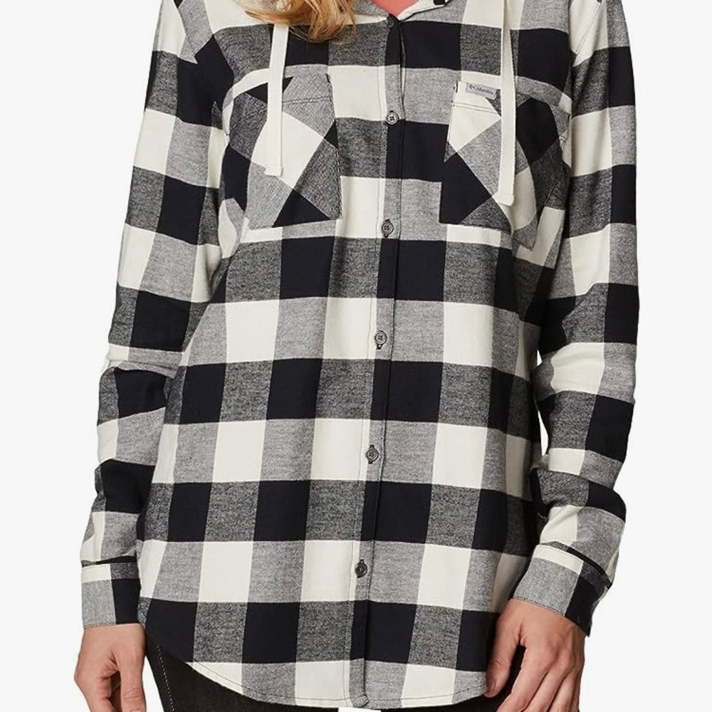 COPY - Columbia hooded button down shirt Size XL